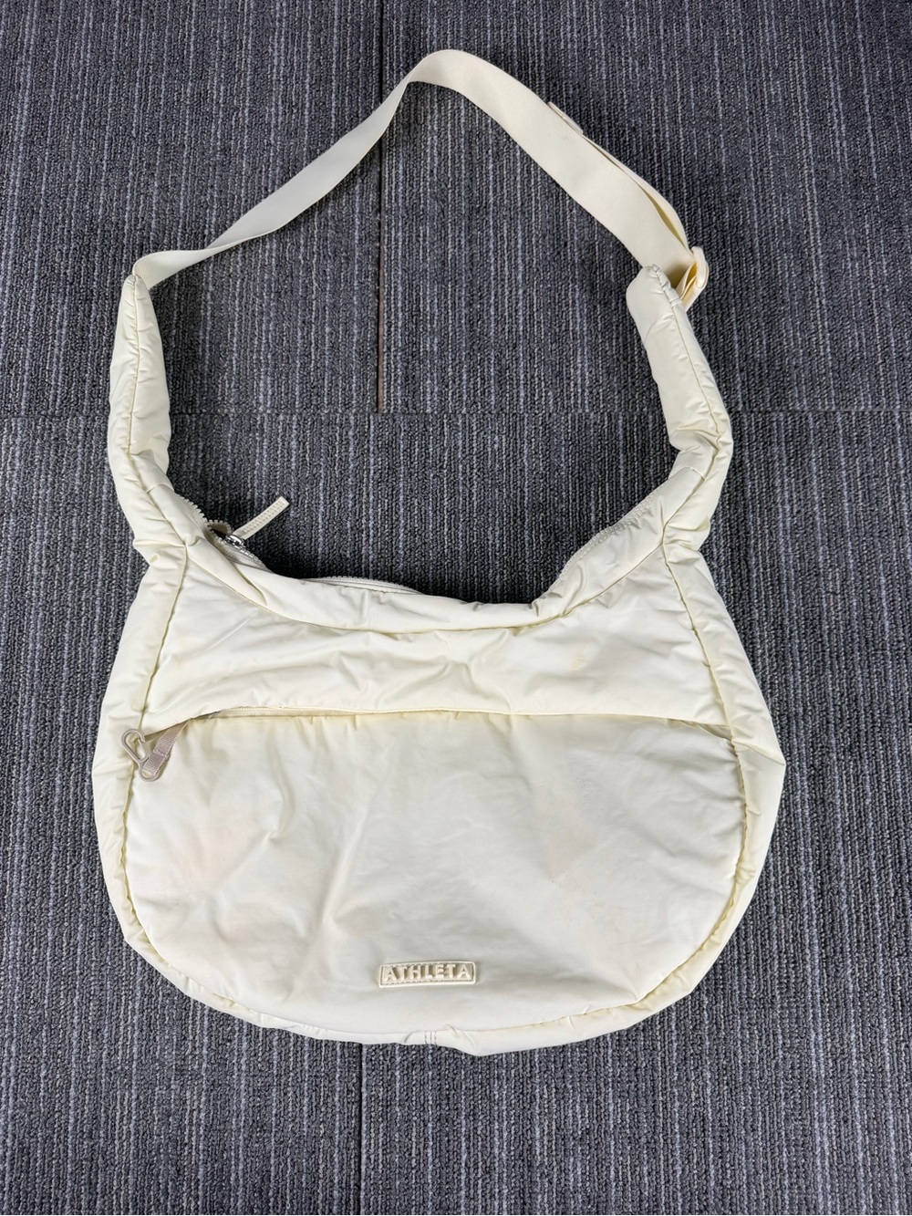 Athleta Medium Crossbody Hobo Bag Glow Yellow Adjustable Shoulder Strap